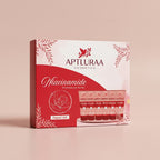Aptlura Cosmetics facial kit packaging on a beige background