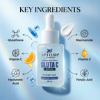 Aptlura Gluta C+ Brightening Serum – Glutathione + Vitamin C (30ml)
