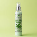 Aptlura Soothing Lotion bottle on a light green background