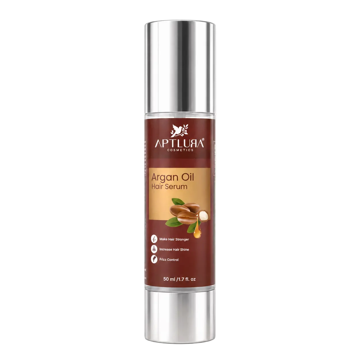 Aptlura Argan Oil Hair Serum bottle on a white background