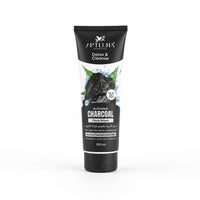 Tube of Aptlura Activated Charcoal Face Wash on a white background