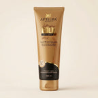 Tube of Aptlura Gold Face Wash on a beige background