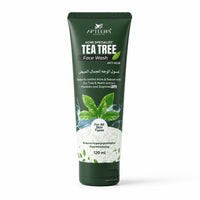 Tube of AptLURA Tea Tree Face Wash on a white background