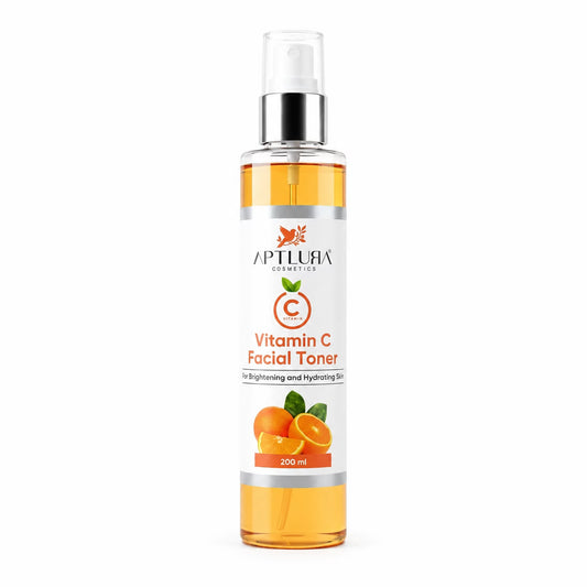 Aptlura Vitamin C Facial Toner bottle on a white background