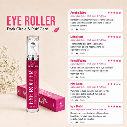 Aptlura Eye Roller – Dark Circle & Puff Care (20ml)