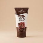Coffee peel off mask tube with Aptlura Cosmetics branding on a beige background