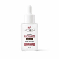 Aptlura Cosmetics Collagen Niacinamide Serum bottle on a white background