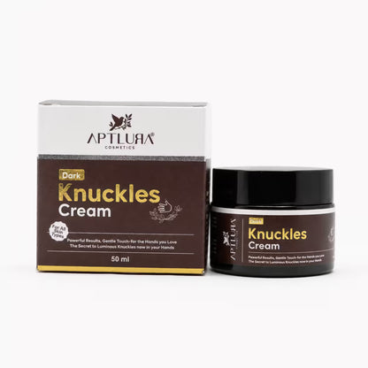 A Box and Jar of Aptlura Cosmetics Dark Knuckles Cream.