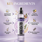 Aptlura Vegetable Glycerin bottle with key ingredients displayed on a purple background