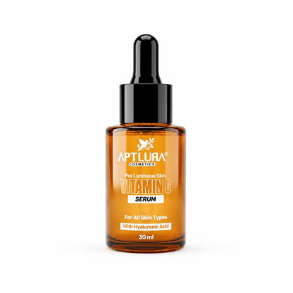 AptLura Vitamin Serum bottle on a white background